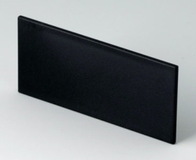 Front plate, PPO, (W x H) 67.8 x 31.7 mm, black, B6121221