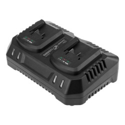 Ładowarka podwójna do akumulatorów Energy+ Li-Ion 18V 3000mA GRAPHITE 58G085-1