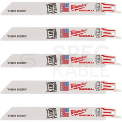Brzeszczot do piły szablastej bi-metalowy 230x0,9mm do metalu Thin Kerf MILWAUKEE 5szt