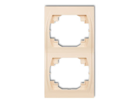 LOGO Ramka pionowa 2 podwójna beżowy 1LRV-2 KARLIK