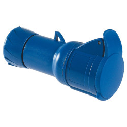 Złącze przemysłowe - zasilające 32A Gniazdo 230 V 2P + E Żeński Schneider Electric Niebieski Montaż na kablu IP44