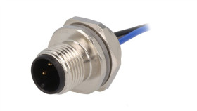 Złącze Okrągłe M12 Żeńskie Proste 5Pin 60V 0,5M T4171110405-002