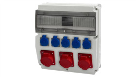 Rozdzielnica Caja 15M - Gniazda 3X32a 5P, 5X230v /15 Modułów/