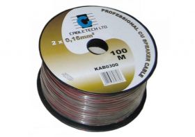 PRZEWOD 2*0.16MM CZARNY MIEDZ