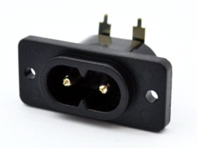 Gniazdo zasilające AC lutowany do druku C8