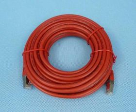 S/FTP 6e 10,0mb CZERWONY PATCHCORD