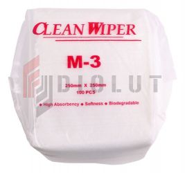 SL-M-3 Chusteczki papierowe do Cleanroom 250x250mm 100szt.