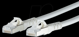 130845A088-E Patch cord RJ45 Cat.6A AWG26 S/FTP LSHF 10.0 m white