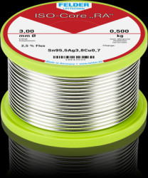 Solder, lead-free, SAC (Sn95Ag3.8Cu0.7), Ø 3 mm, 500 g, 18843030