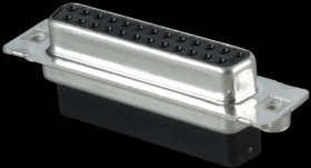 DSS3XSXXG04X D-SUB socket, 25-pin, crimp connector