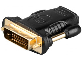 Adapter HDMI/DVI-D, pozłacany