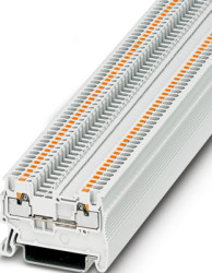 Through terminal block, push-in connection, 0.14-1.5 mm², 2 pole, 17.5 A, 6 kV, white, 1230474
