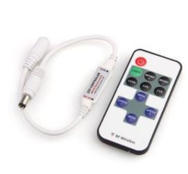 Sterownik kontroler do taśm jednokolorowych + pilot 11 klawiszy RF