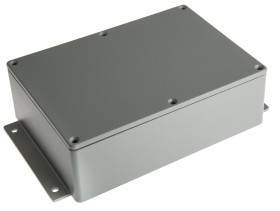 Obudowa Aluminium odlewane szerokość zew. 120,8 mm długość zew. 202 mm wys. zew. 54,9 mm RS PRO IP66 Szary