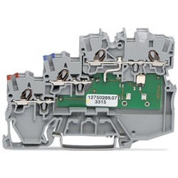 Kostka zaciskowa na szynie DIN WAGO poziomy: 3 24 → 16AWGWciskany zacisk Cage Clamp TOPJOB S