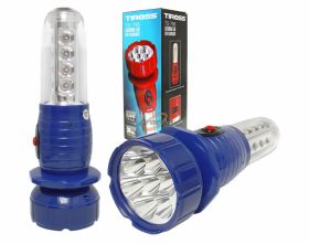 LATARKA KEMPING 7+16 LED TS-798 NIEBIESKA