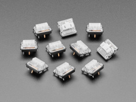 Adafruit Kailh CHOC Low Profile White Clicky Key Switches