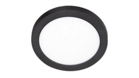 Plafon Okrągły Natynkowy / Podtynkowy Led 2W1 12W 1350Lm 4000K Ip20 Czarny Xudo