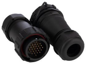 Przemysłowe złącza okrągłe 26, 26-pinowe SY29 Kabel, Układ szeregowy Wtyczka, gniazdo RS PRO