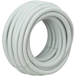 Heidemann 13387 Flexible Conduit EN32 25m Grey PVC-U Flame-Resistant