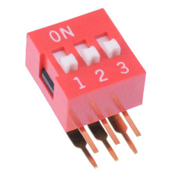 NDA03T APEM 3-Way Right Angle DIP Switch SPST