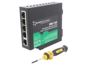 Switch Ethernet, (niezarządzalny), liczba portów: 5, 44÷57VDC, RJ45 SW-725