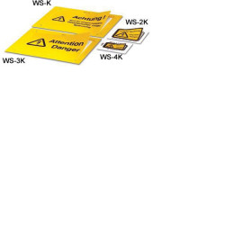 Phoenix Contact 1004584 WS-4K Adhesive Warning Label 13x23.5mm Black