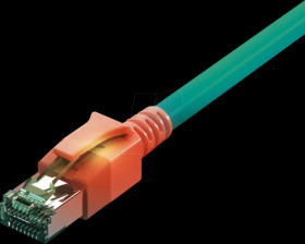 CS1OTADAD0020 Cat.6a LED patch cable, DualBoot, S/FTP, turquoise, 2 m