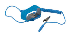 Opaska uziemiająca ESD Bananowy Opaska antystatyczna na nadgarstek EN61340-5 Tak RS PRO 1Ω