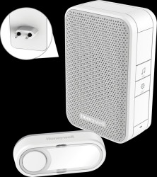 DC311SP2 Wireless gong for sockets with bell button, white