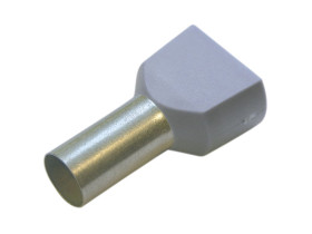 Twin-końcówka tulejkowa 0,75/8 szara 1000szt. 270780 HAUPA