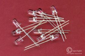 5mm CZERWONA PRZEŹROCZYSTA 50000mcd DIODA LED (10 SZT.) LED05RCS (LED05RCS-50000)