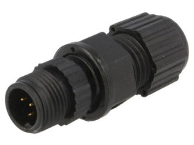 Złącze M12, męskie, PIN:5, wtyk, proste, 60V MSBP-05BMMA-SL8001