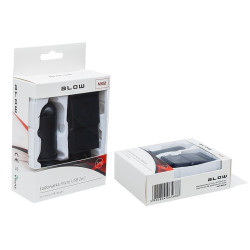 Zasilacz 5V/2,1A micro USB zestaw sieciowa+samochodowa+kabel 2w1 / 75-863