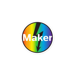 Rainbow Stickers - Maker Zap Sticker