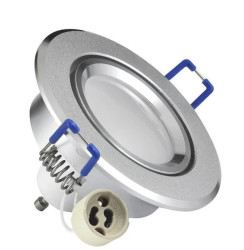 Oprawa sufitowa SUN OLAL srebrny piaskowany alu Goldlux + LED GU10 3.5W