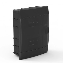 Rozdzielnica podtynkowa 16-modułowa 215x290,5x110mm czarna dymna 600.001.161 HOROZ ELECTRIC