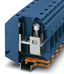 High current terminal, screw connection, 35-150 mm², 1 pole, 309 A, 8 kV, blue, 3247434