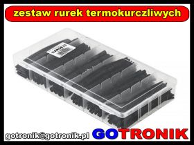 Zestaw rurek termokurczliwych 10cm CZARNE