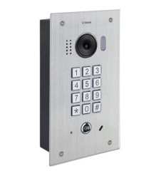 Jednoabonentowa stacja bramowa z wbudowanym zamkiem szyfrowym umożliwiającym otwieranie wejścia za pomocą kodu. DUO S1411D