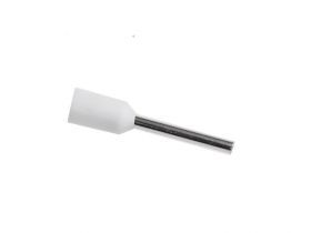 Tulejka izolowana kablowa 0,75/10 BIAŁA (100 szt)