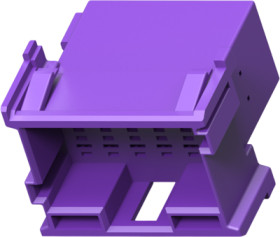 Plug, unequipped, 18 pole, straight, 3 rows, 1-967629-2