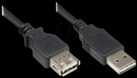 2511-EU01 USB 2.0 EASY male A &gt; female A, 1m