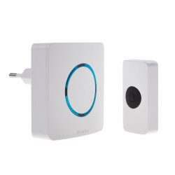 Dzwonek bezprzewodowy 230V DS-2B/B biały W-99738 Plastrol