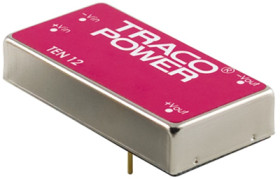 DC converter, 9-36 VDC, 12 W, 1 output, 12 VDC, 84 % efficiency, TEN 12-2412