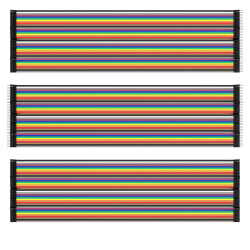 Jumper Wire cable 3 x 40 pcs. 20 cm M2M / F2M / F2F compatible with Arduino and Raspberry Pi Breadboard