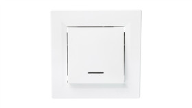 Łącznik Asfora Pojedynczy Z Podświetleniem Biały Z Ramką Eph1400121