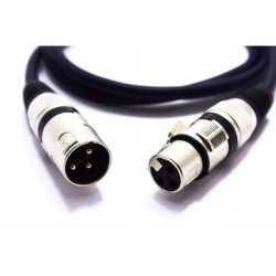 Kabel Mikrofonowy XLR 1m Wt/Gn Wtyk-Gniazdo, MK06 Vitalco