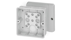 Puszka Instalacyjna De 9340 Natynkowa 98X98x55 Hermetyczna Ip55 Szara Hensel