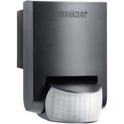 Steinel 660215 Wall PIR Motion Detector 130&#xB0; Relay Black IP54 Adjustable